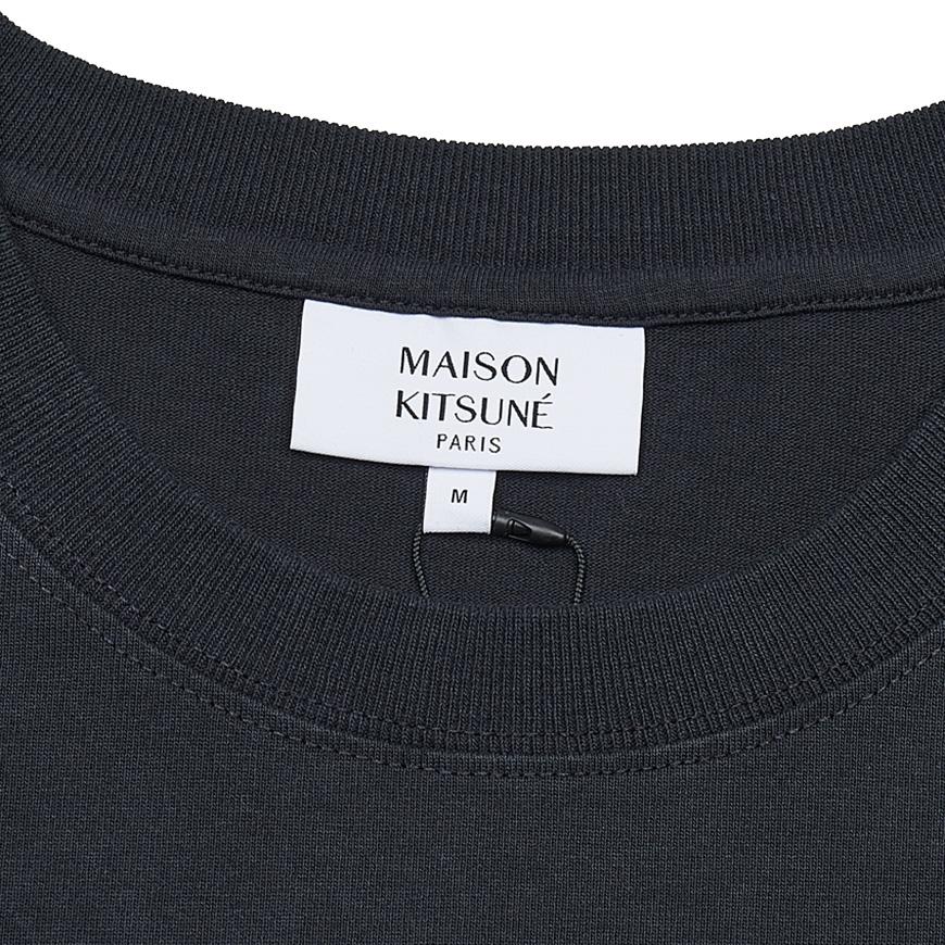 Maison Kitsune Double Bold Fox Logo T-Shirt Men’s White Cotton