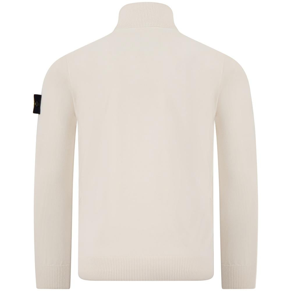 STONE ISLAND Logo Patch Wool Turtleneck Sweater Men Black