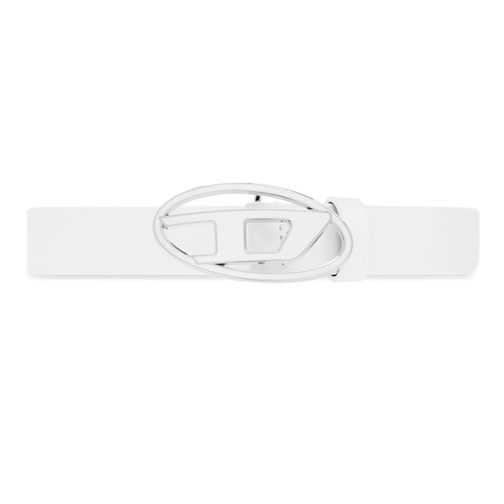 DIESEL Silver Buckle Slim Belt for Women X09716 P1245 T1003