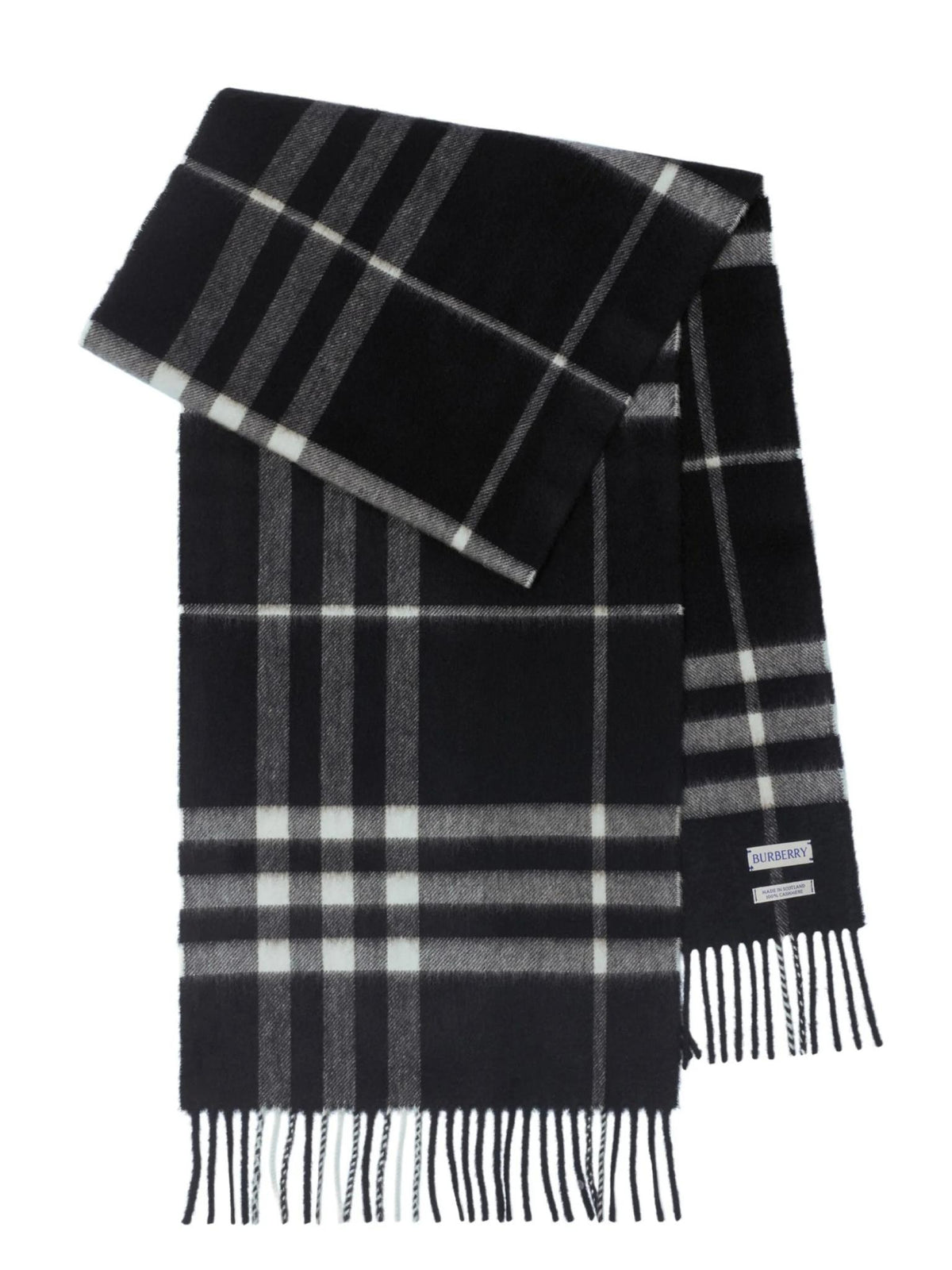 BURBERRY Check Cashmere Scarf for Men