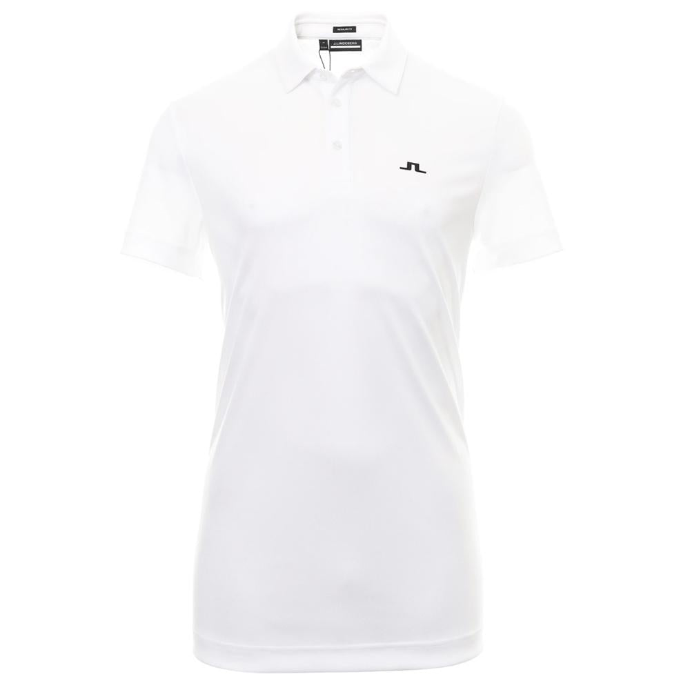 J LINDEBERG Rubber Logo Patch Polo Shirt