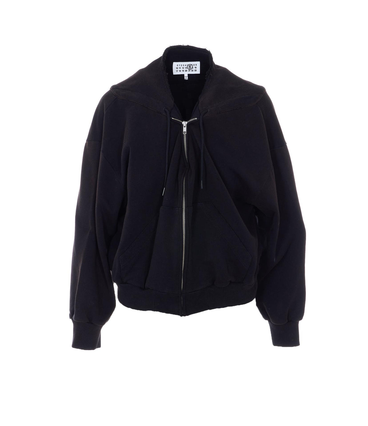 Maison Margiela Black Bomber-Style Sweatshirt for Women