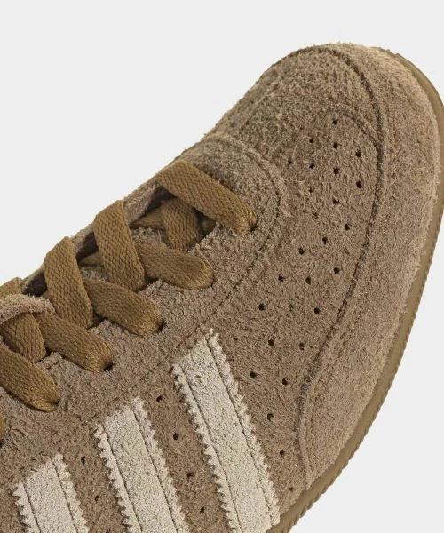 Adidas White Leather Lace-Up Sneakers for Men KK1301 DOM
