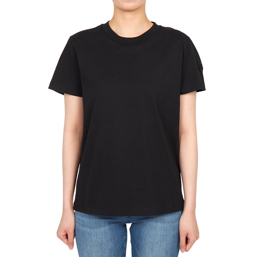 Moncler Women’s Short Sleeve T-Shirt Black Cotton