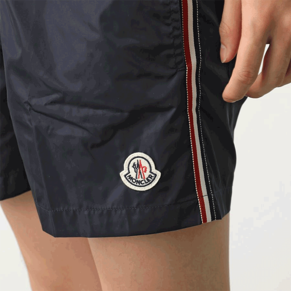 Moncler Navy Logo Swim Shorts Men 2C00018
