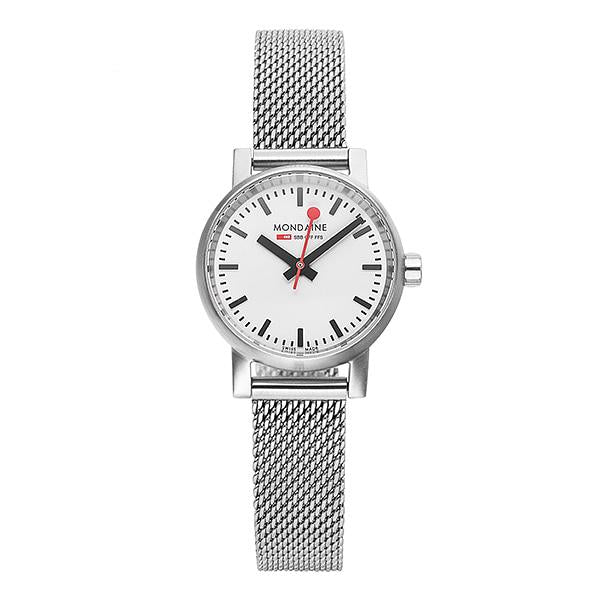 MONDAINE Silver Tone Stainless Steel Mesh Band Women’s Watch MSE 26110 SM
