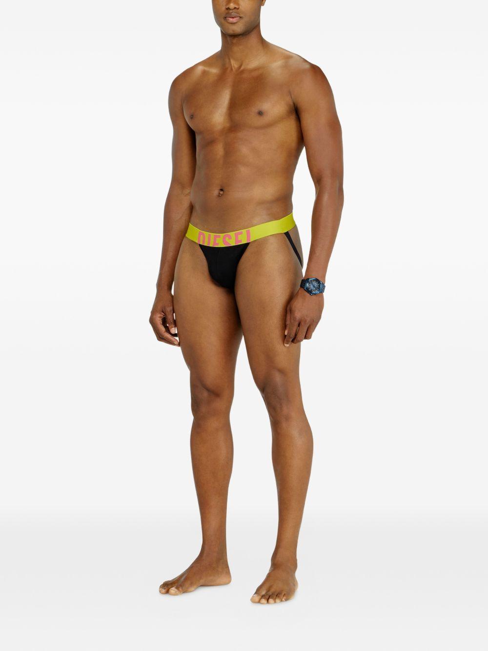 DIESEL Black Cotton Stretch Boxer Briefs Men's Underwear