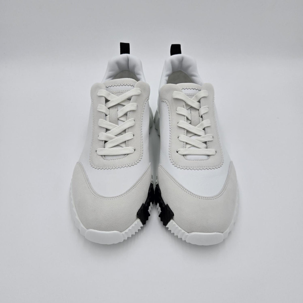 HERMES Bouncing Low-Top Sneakers White Leather H242810ZH90