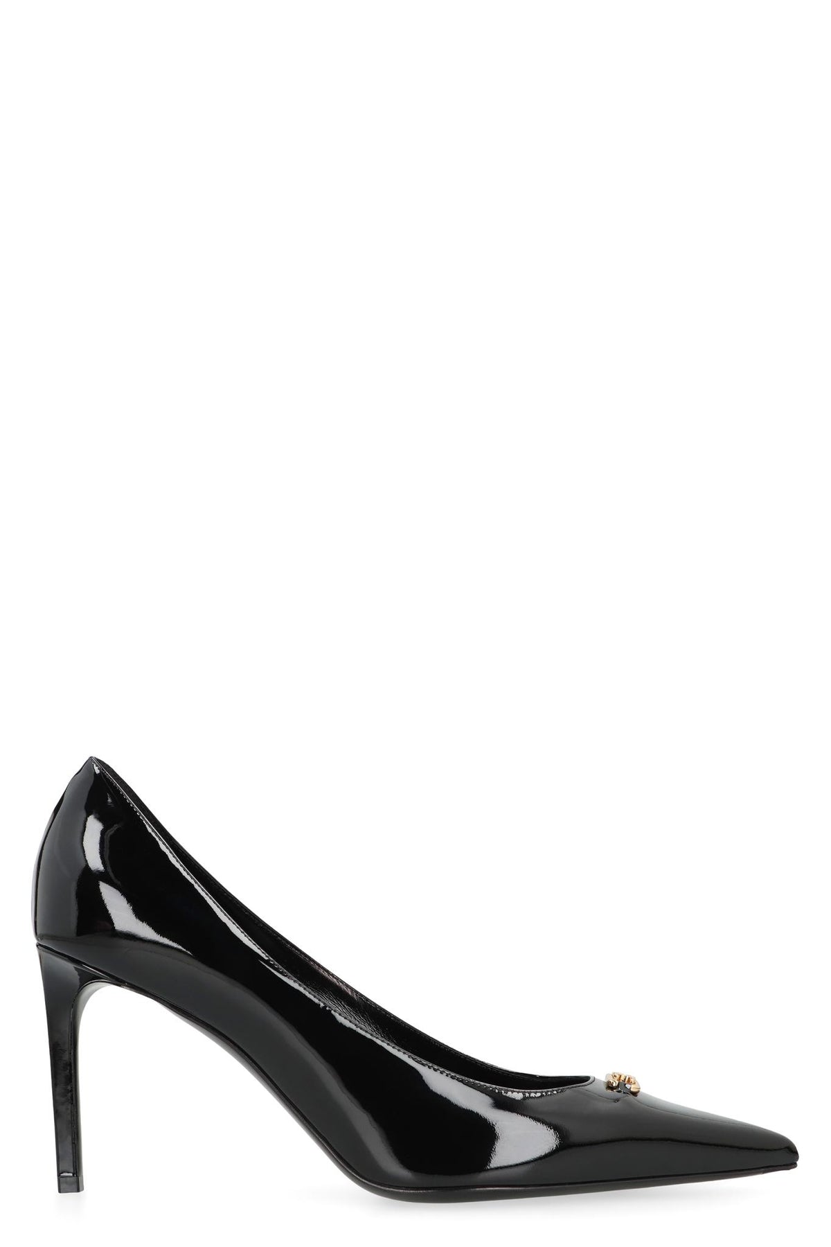 CELINE Black Leather Pumps Slingback Heels