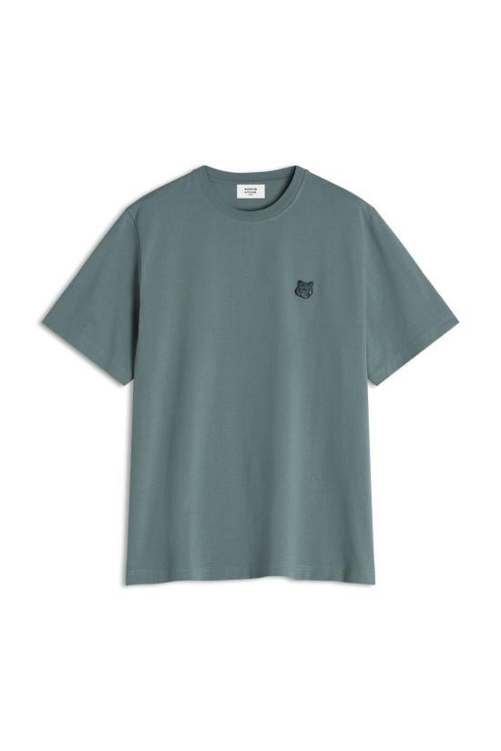 Maison Kitsune Bold Fox Head Patch Comfort T-Shirt SEINE Blue Men