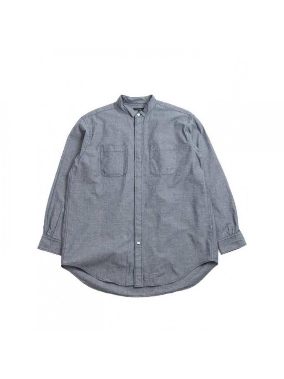 Engineered Garments Men's Indigo Cotton Chambray Wing Colla 24F1A031 PS053 ZT194