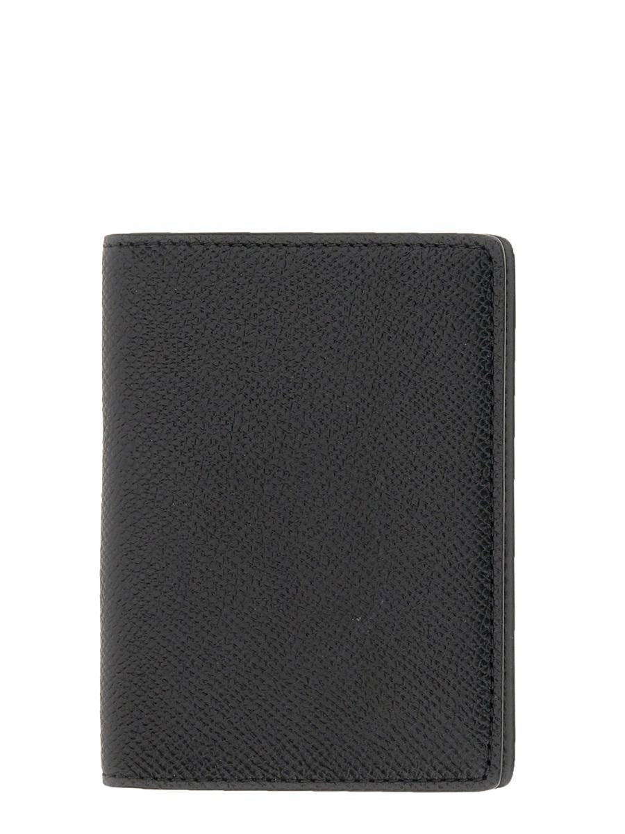 Maison Margiela Black Leather Bifold Wallet for Men