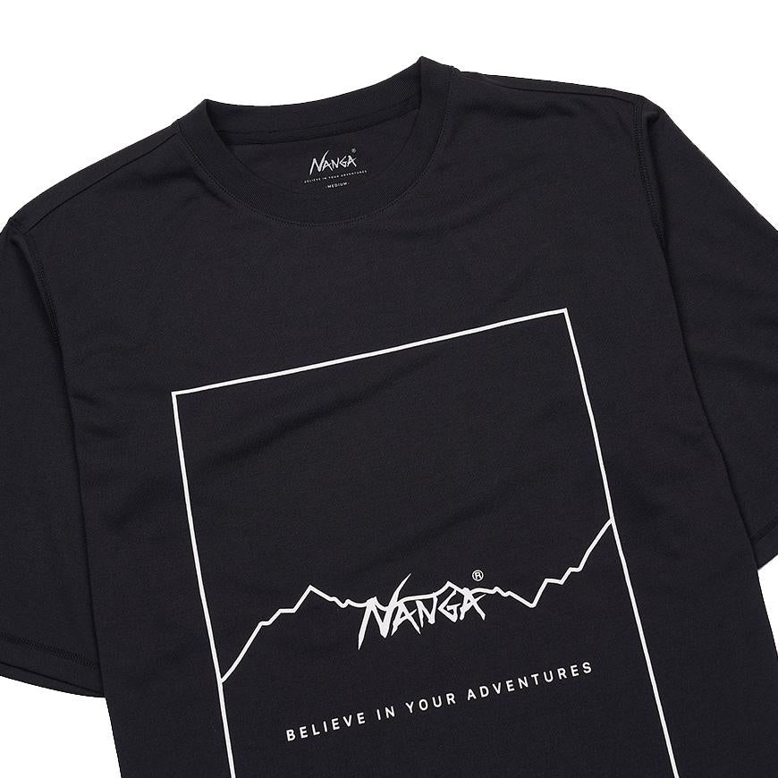 NANGA Men’s Frame Logo T-Shirt N2500 1M509 A BLK