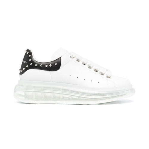 Alexander Mcqueen Women's Studded Clear Sole Low-Top Sneakers 650814