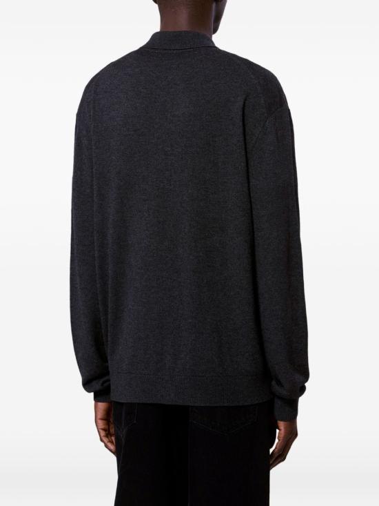 Isabel Marant Anthracite Wool Knit Cardigan for Men