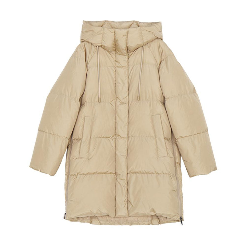 Max Mara New Bembo Side-Zip Hooded Down Puffer Jacket 2525496021 028