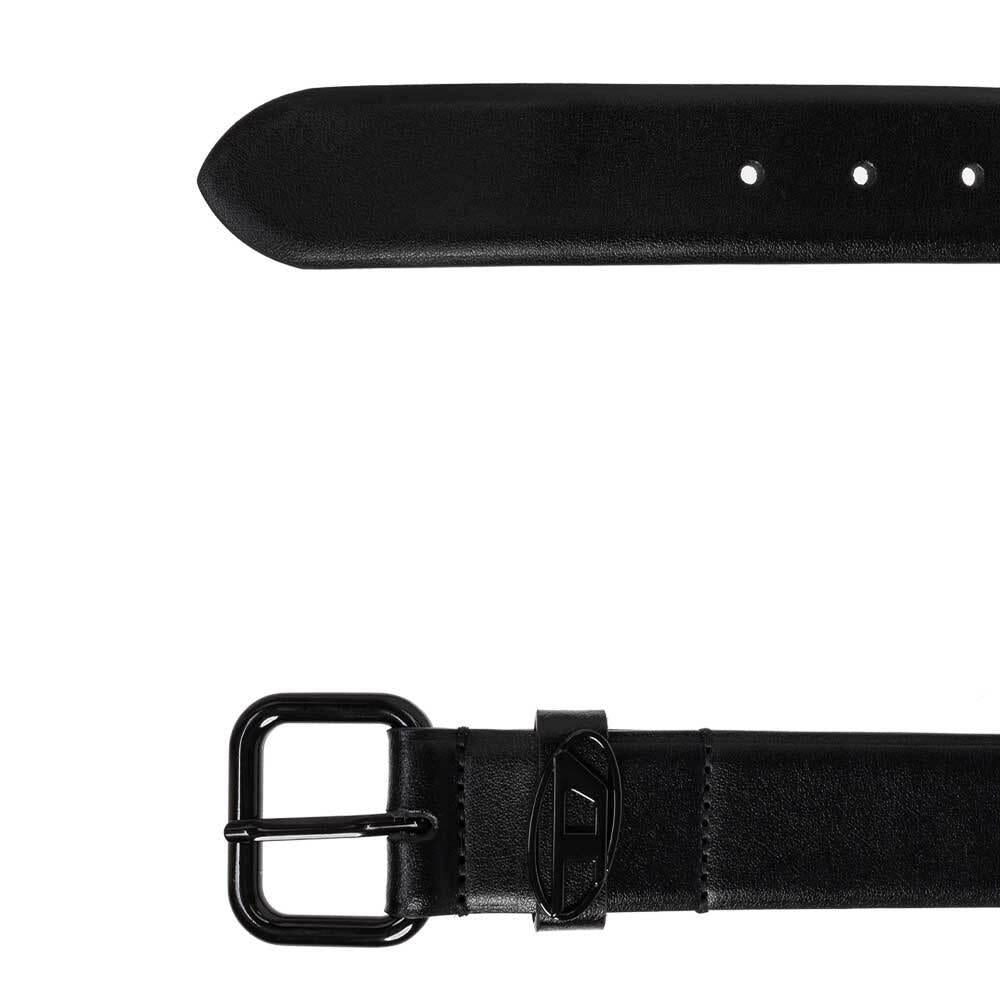 DIESEL Unisex Leather Oval Buckle Belt X10127 P6364 H8206