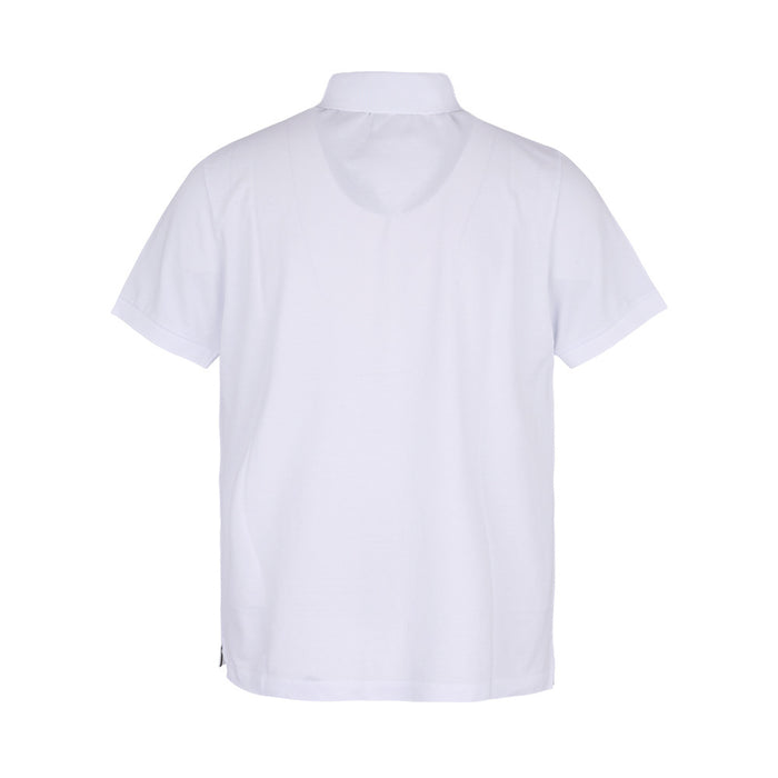STONE ISLAND White Short Sleeve Polo Shirt