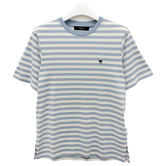 Max Mara Weekend VENACO Butterfly Logo Striped Short Sleeve T-Shirt
