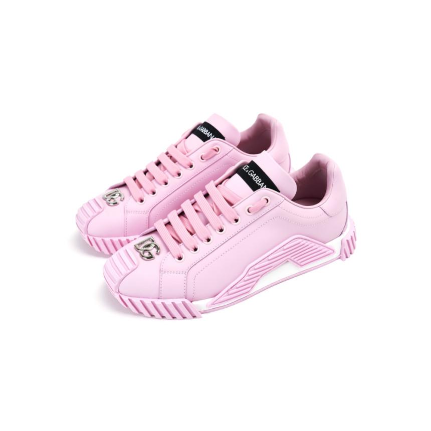 Dolce&Gabbana Pink Low-Top Sneakers Women’s Casual Shoes