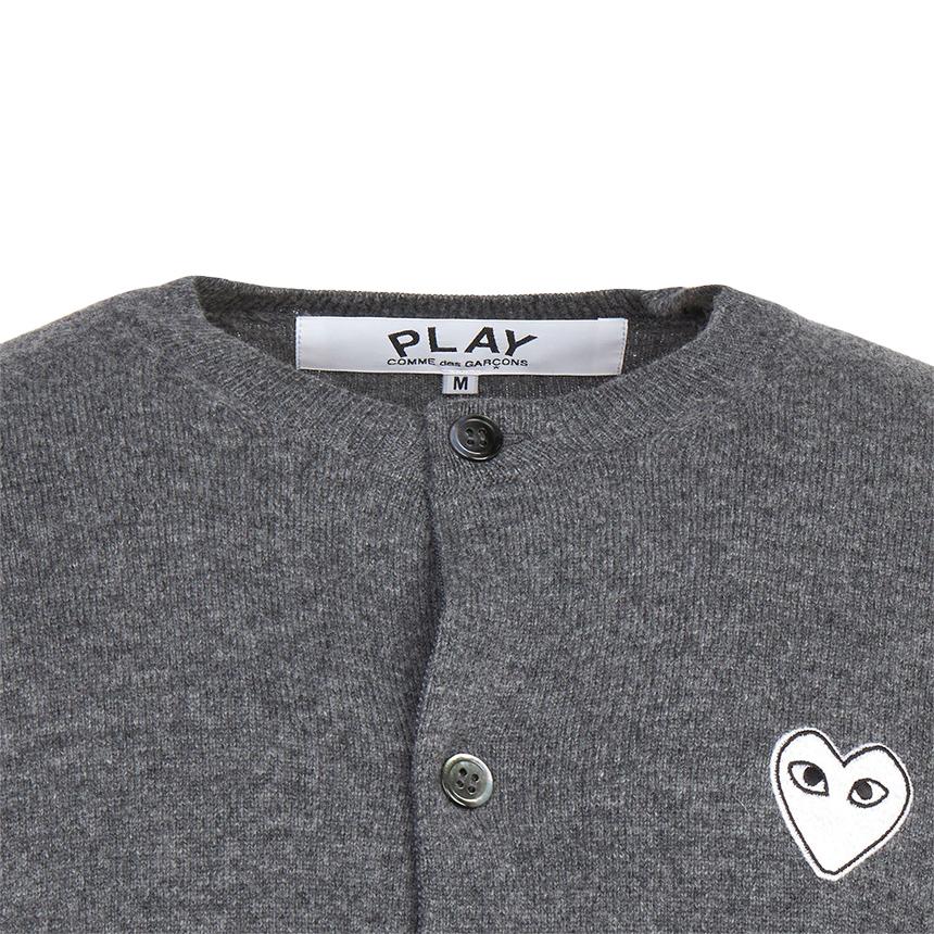 Comme des Garcons White Patch Unisex Knit Cardigan AX N061 051 3