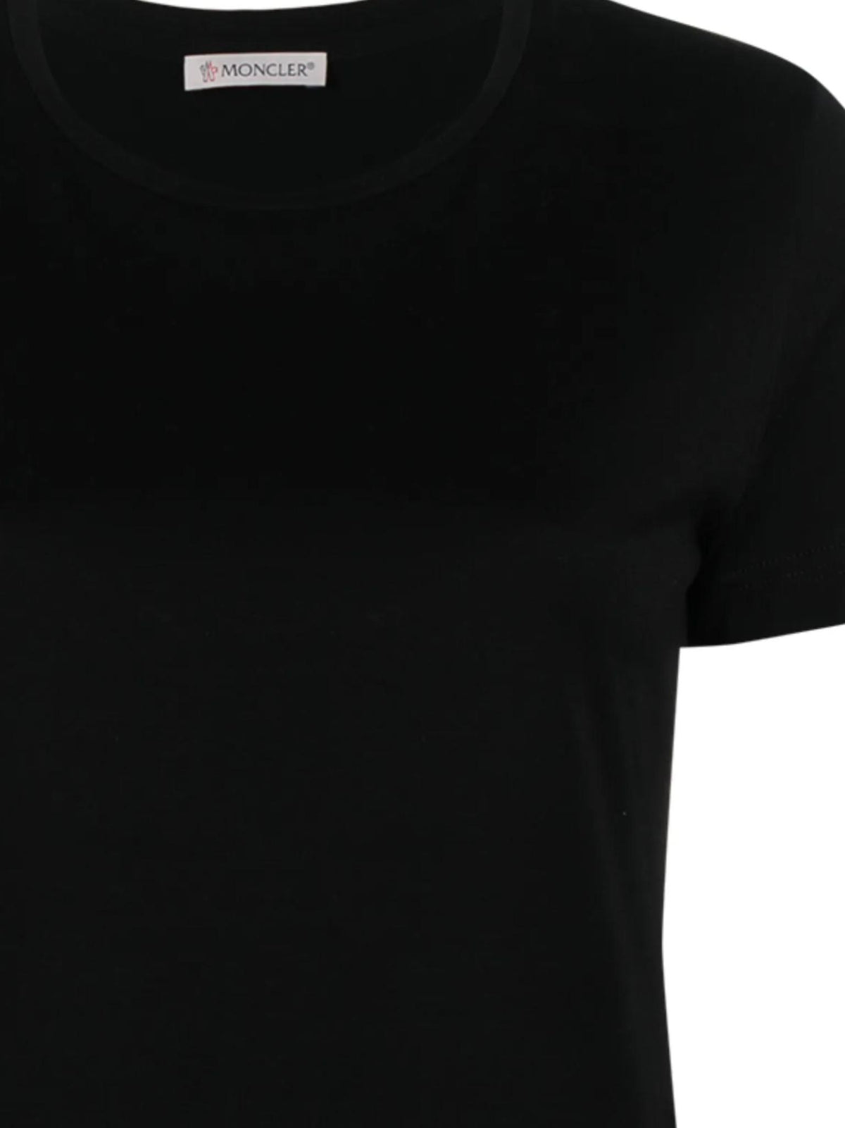 Moncler Black Cotton Short Sleeve T-Shirt