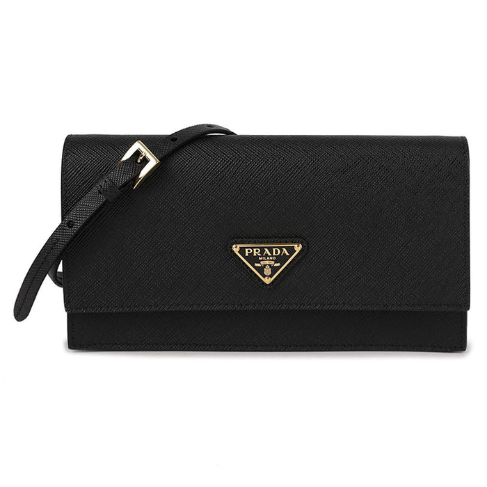 PRADA Saffiano Mini Crossbody Bag Black