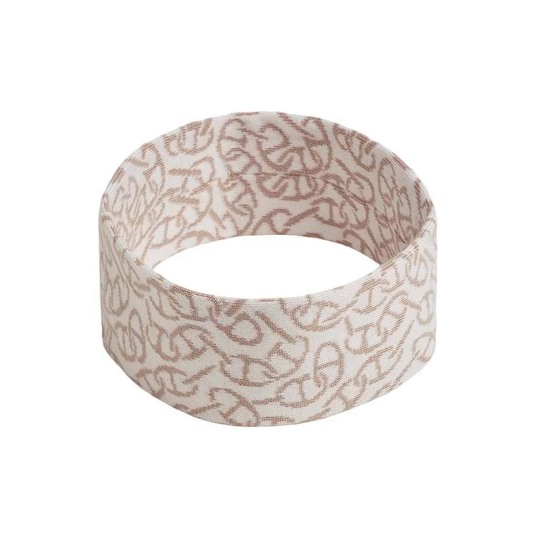 HERMES Giovanna Headband Ecru Beige Bleu Noir