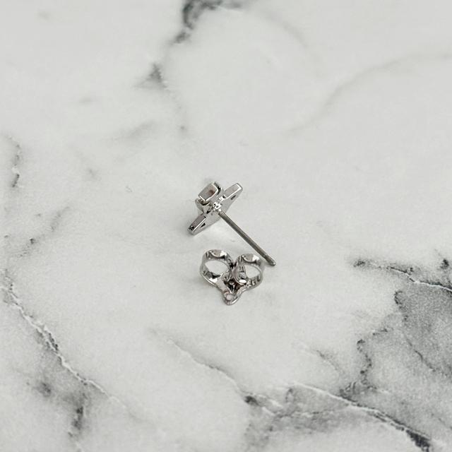 Vivienne Westwood Balbina Pearl Earrings Silver Tone