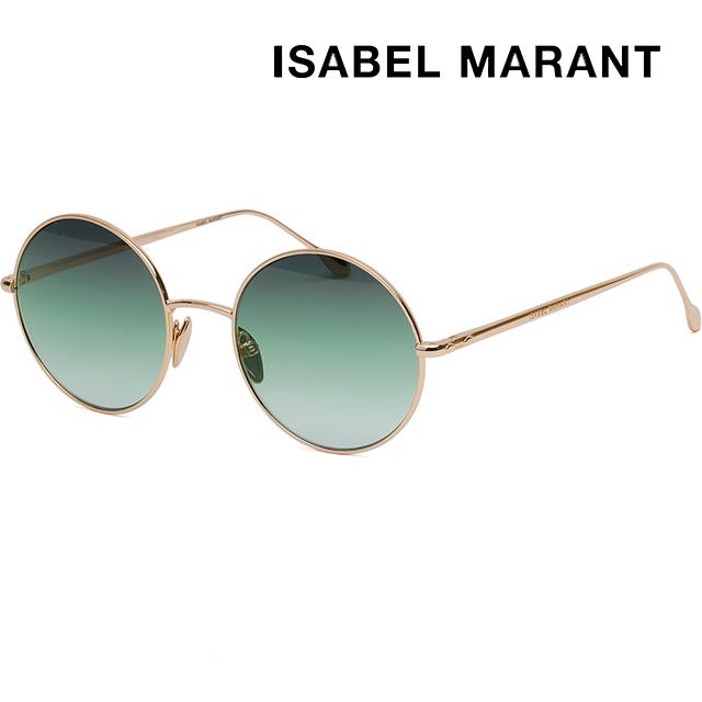 Isabel Marant Rose Gold Metal Round Sunglasses Green Gradient Tint IM0016S 000IB