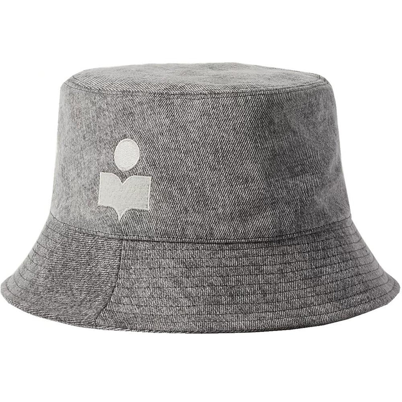 Isabel Marant Denim Bucket Hat Gray