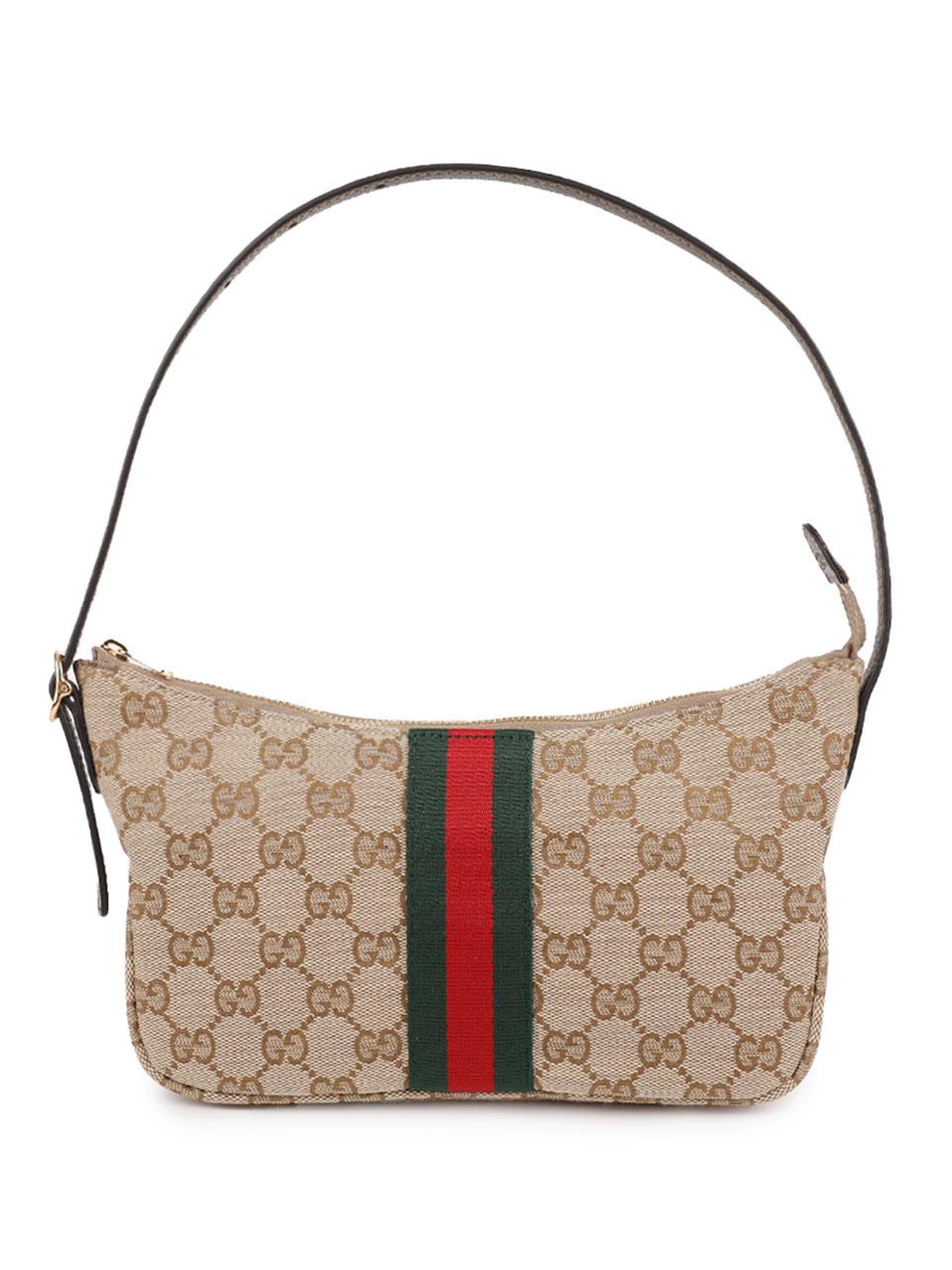 GUCCI Lunetta Small Crossbody Bag Black Leather Crossbody