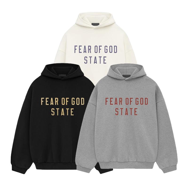 Fear of God Essentials Fleece State Hoodie Black