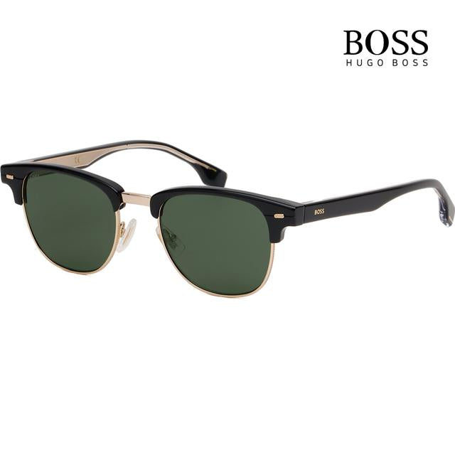 HUGO BOSS Black Semi-Rim Rectangle Sunglasses Unisex BOSS1381S 2M2QT