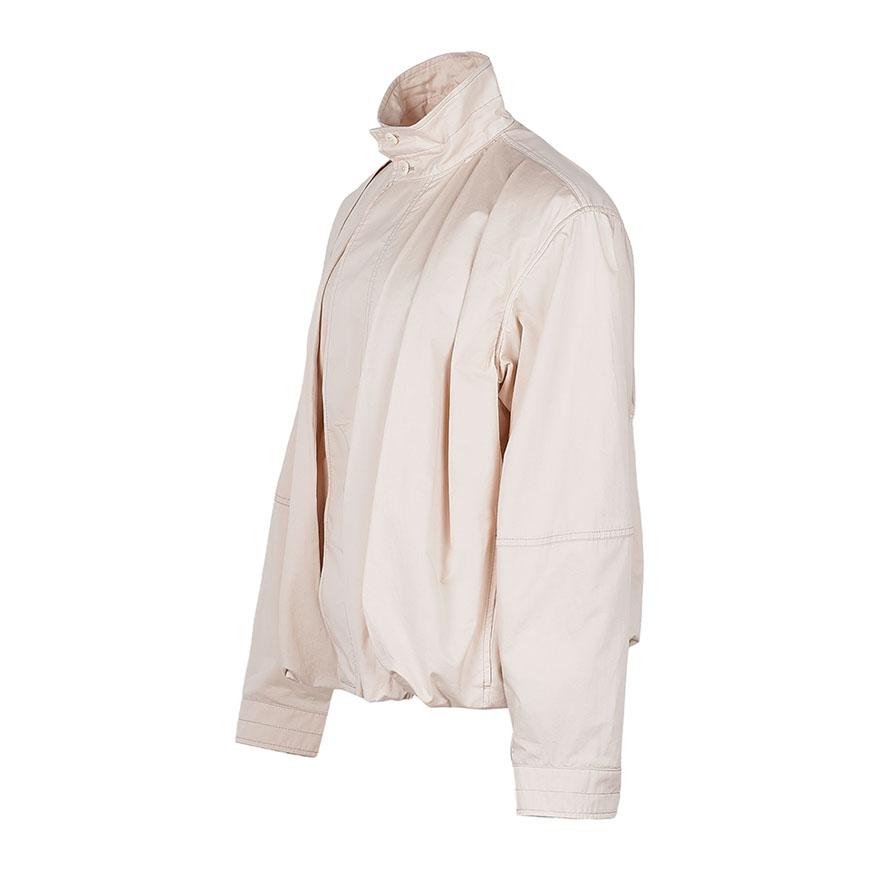 Lemaire Women’s Soft Pleated Blouson Jacket White