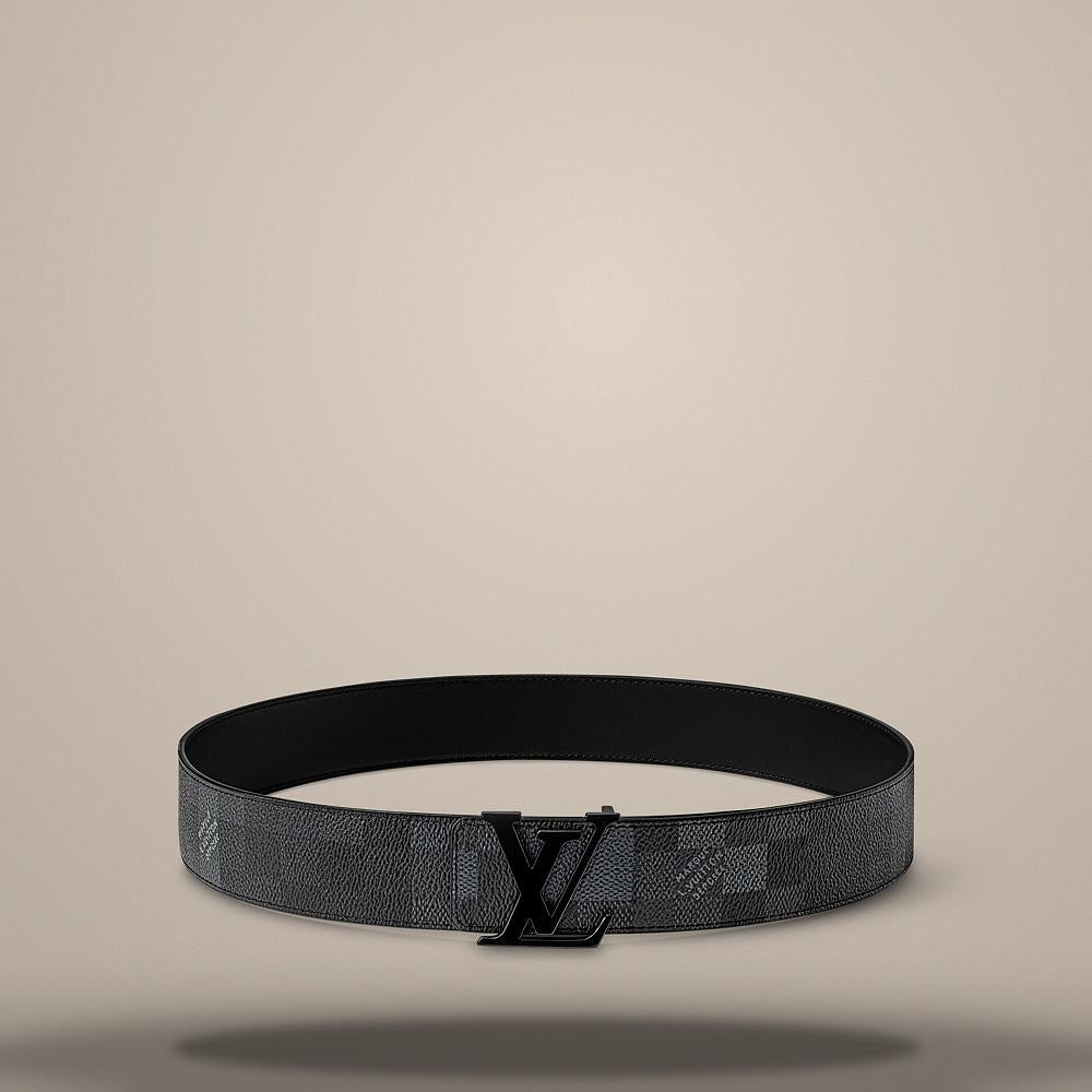 Louis Vuitton Damoflage LV Initials Reversible Belt Black 40mm M8958