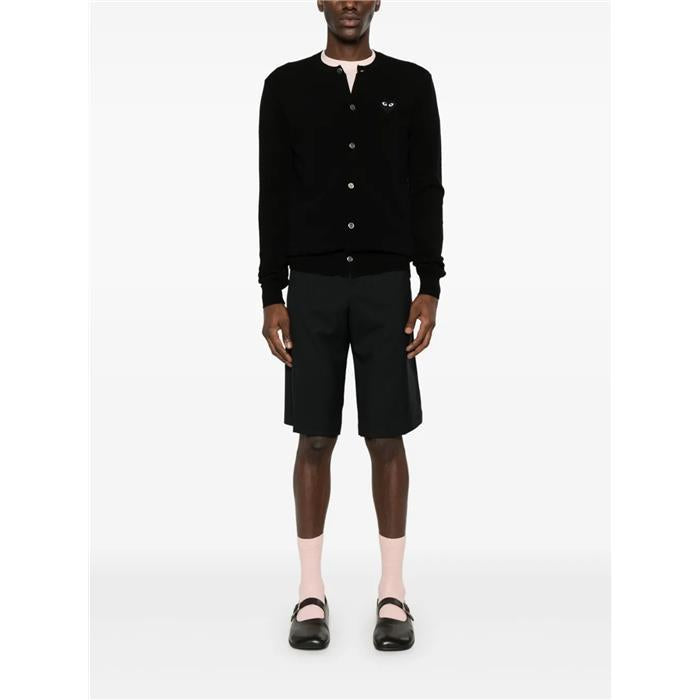 Comme des Garcons Black Heart Logo Knit Cardigan for Men