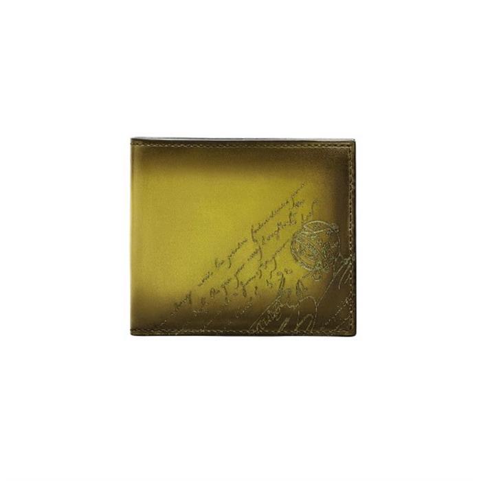 berluti Makore Scritto Leather Bifold Wallet MAKORE NEO JOUR V2