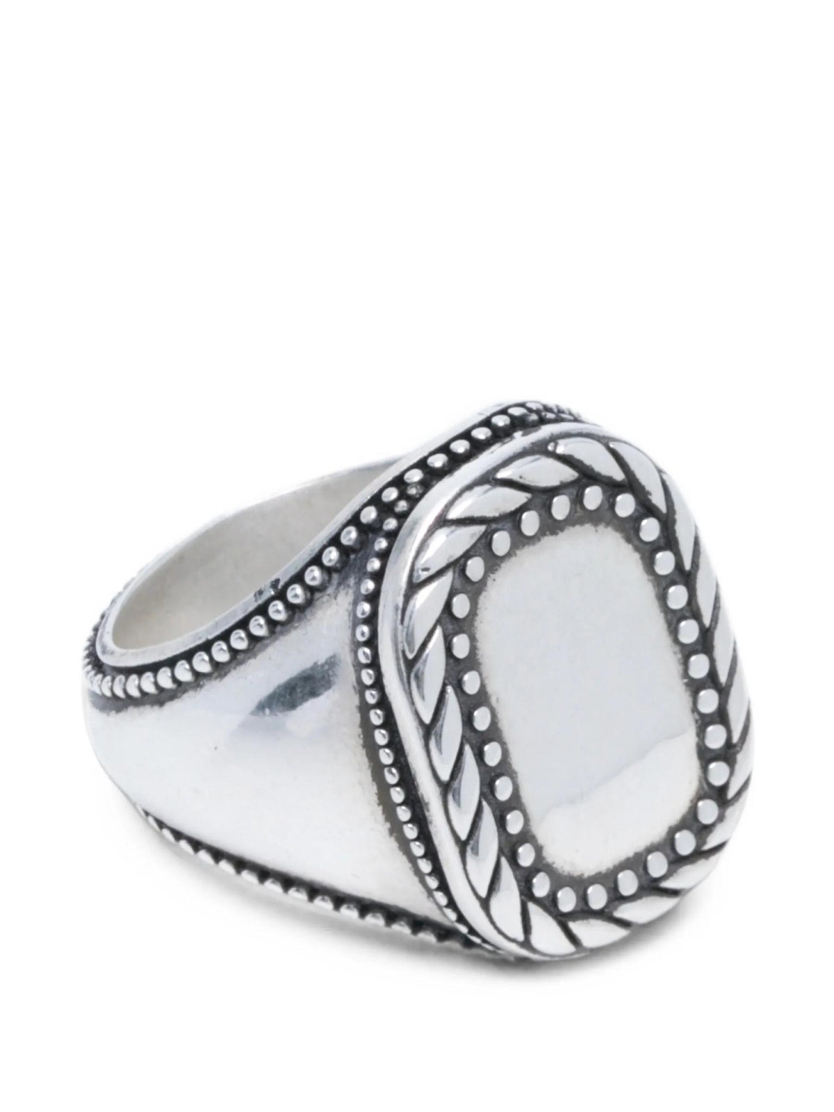 Maison Margiela Silver Tone Minimalist Ring