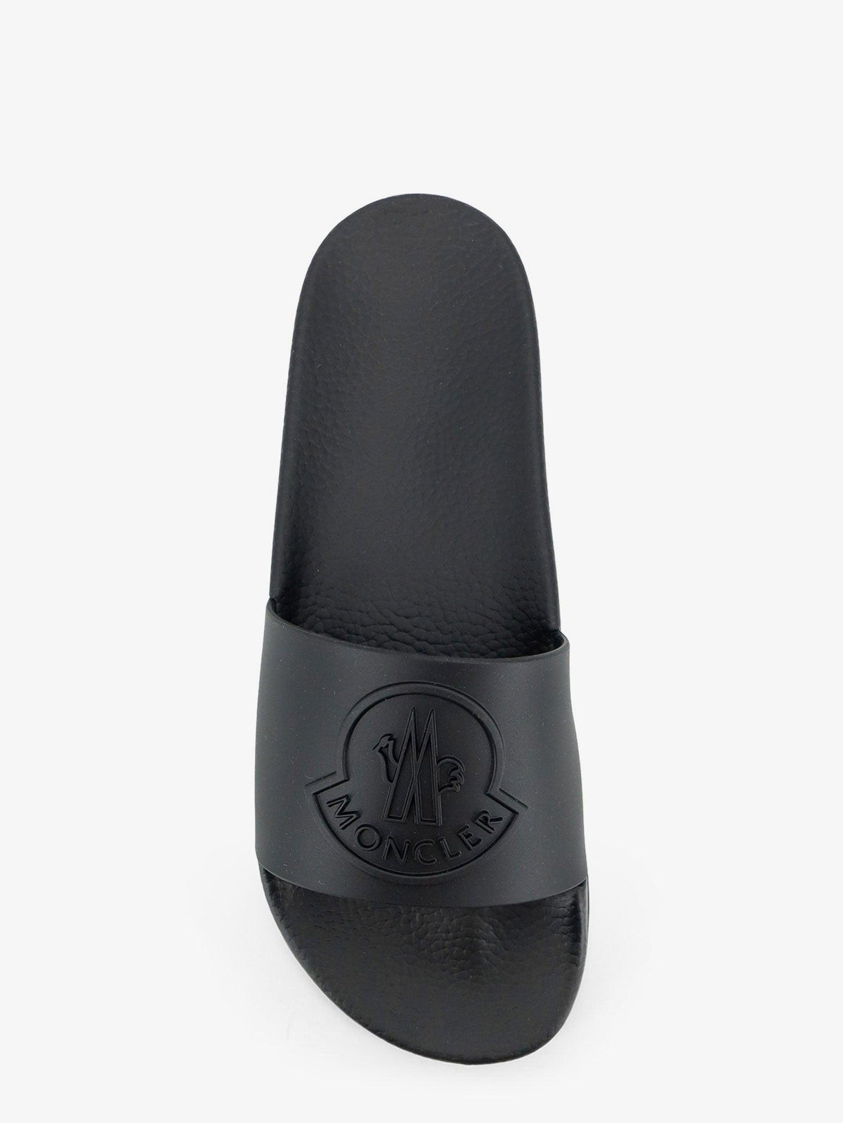 Moncler Black Logo Slide Sandals for Men