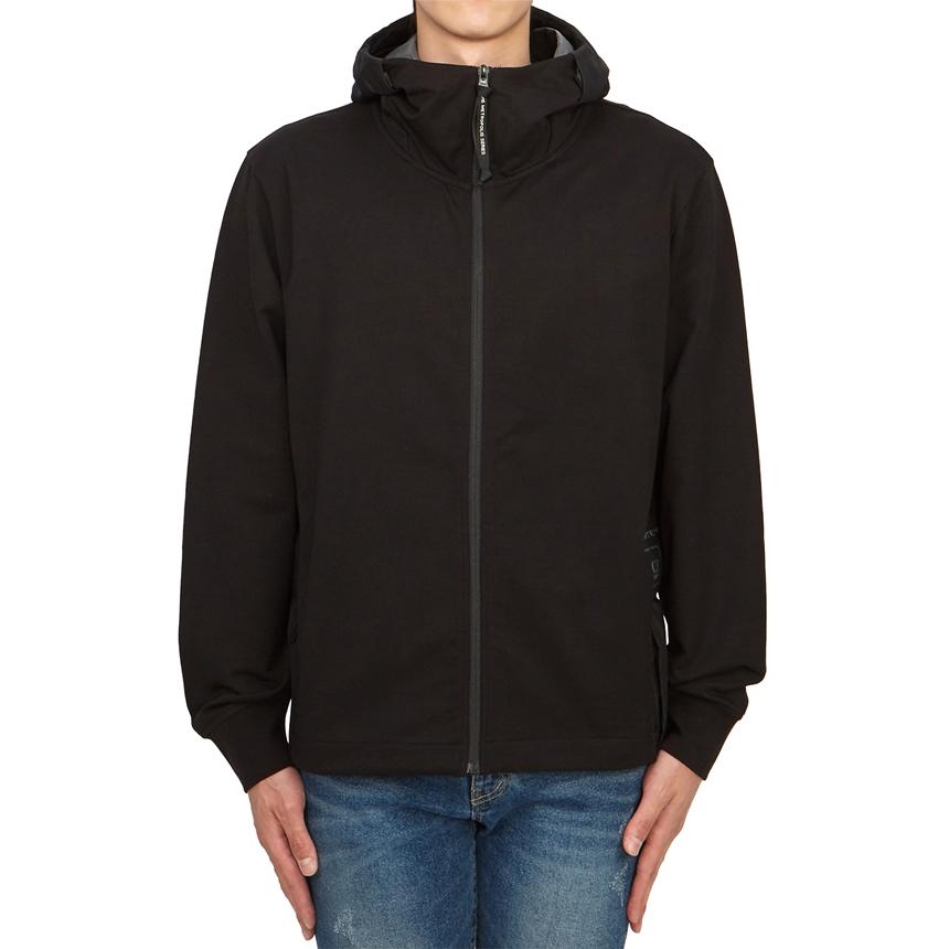 CP Company Men’s Hooded Zip-Up Down Puffer Jacket Black