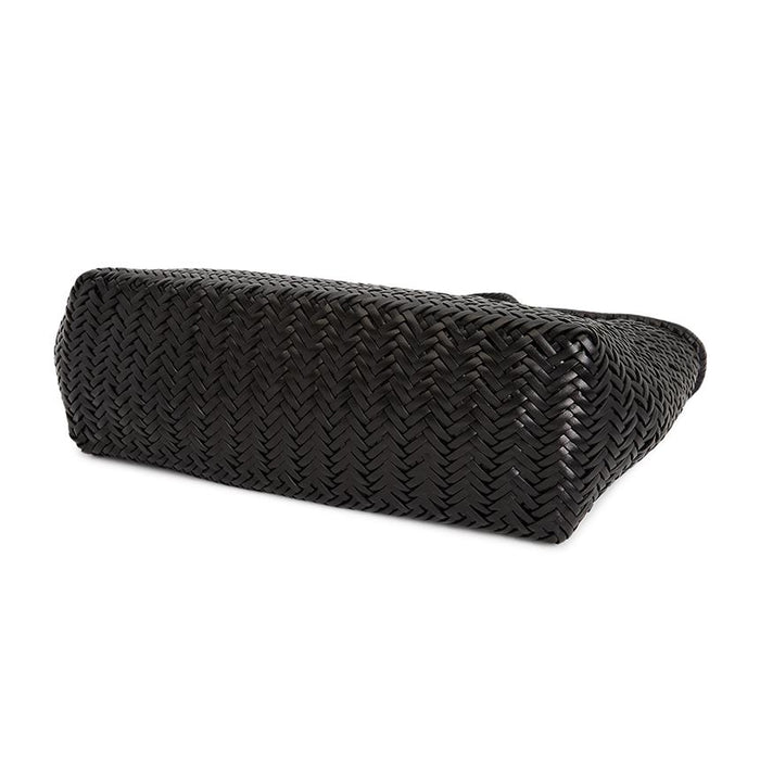 Dragon Diffusion Black Nantucket Large Women’s Woven Basket Shoulder Bag