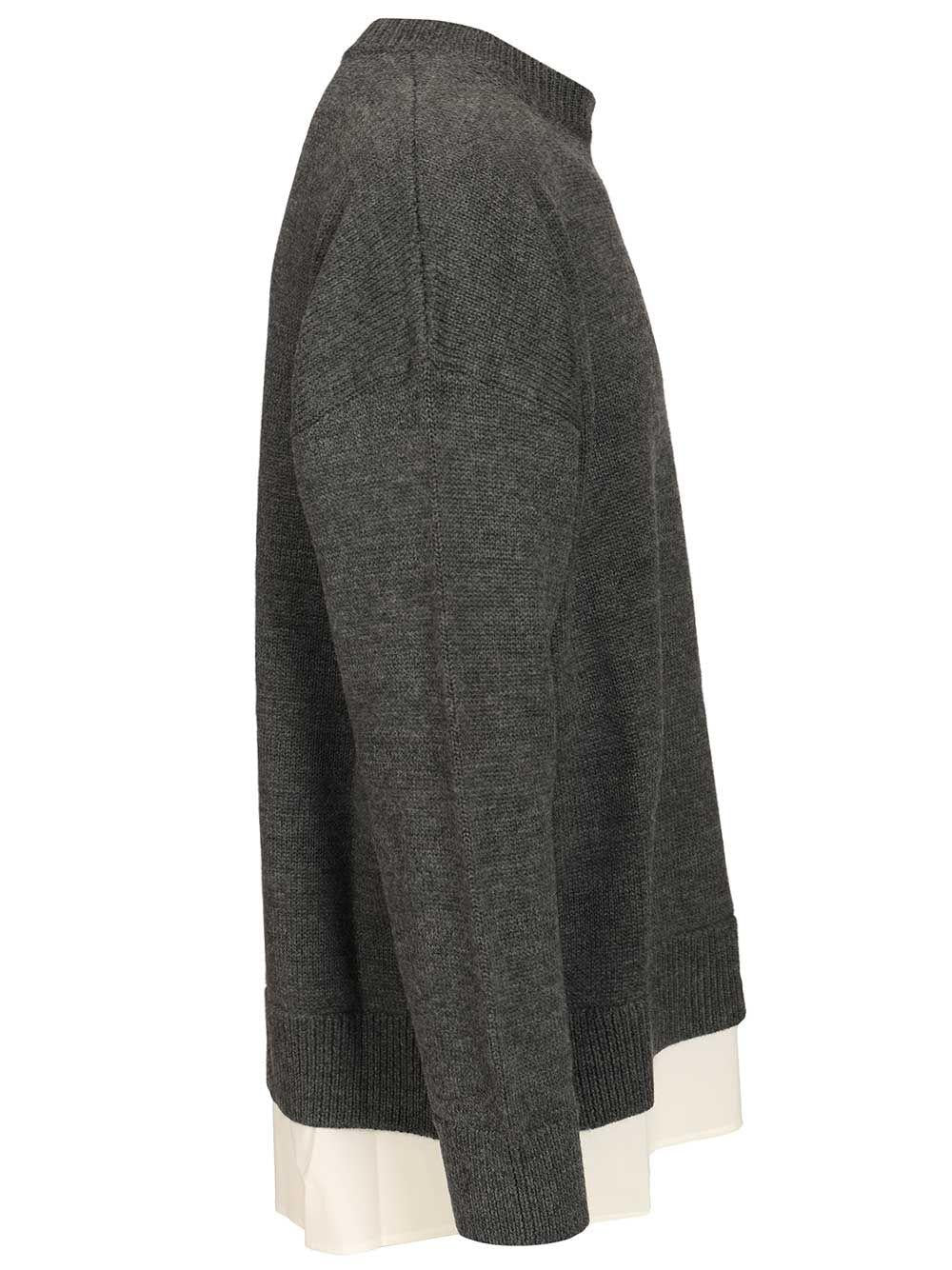 Maison Margiela Black Cotton Crewneck Sweatshirt for Men
