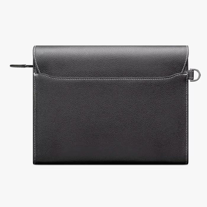 DIOR Saddle A5 Triangle Pouch Leather Clutch 2ADCA540YKK H00N