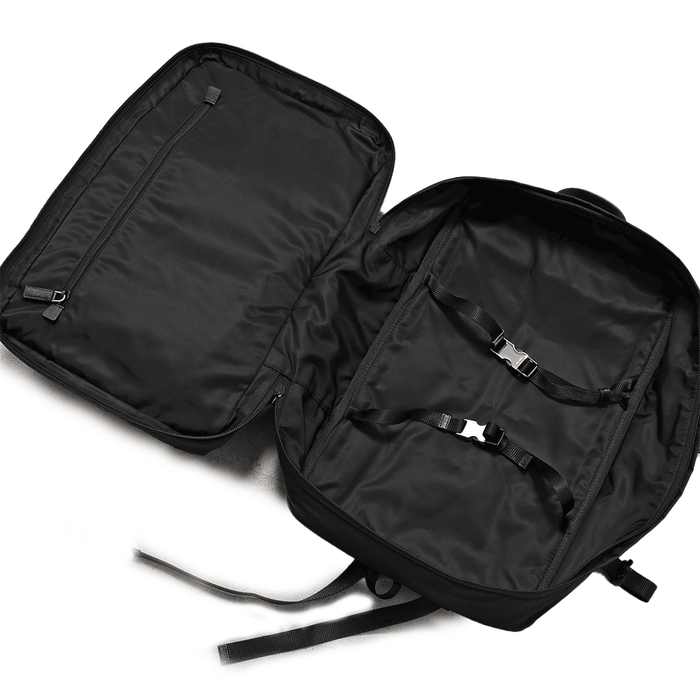 PRADA Black Re-Nylon Triangle Logo Men's Backpack 2VZ101