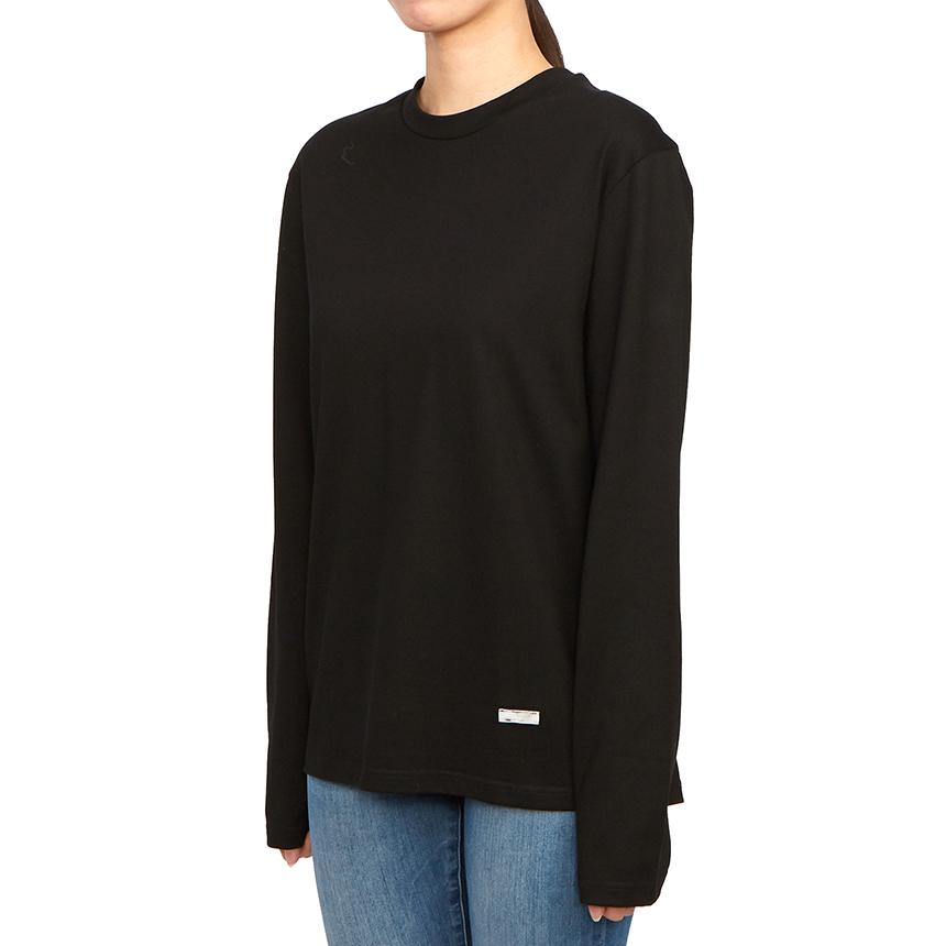 JIL SANDER Women’s Long Sleeve T-Shirt Black Cotton