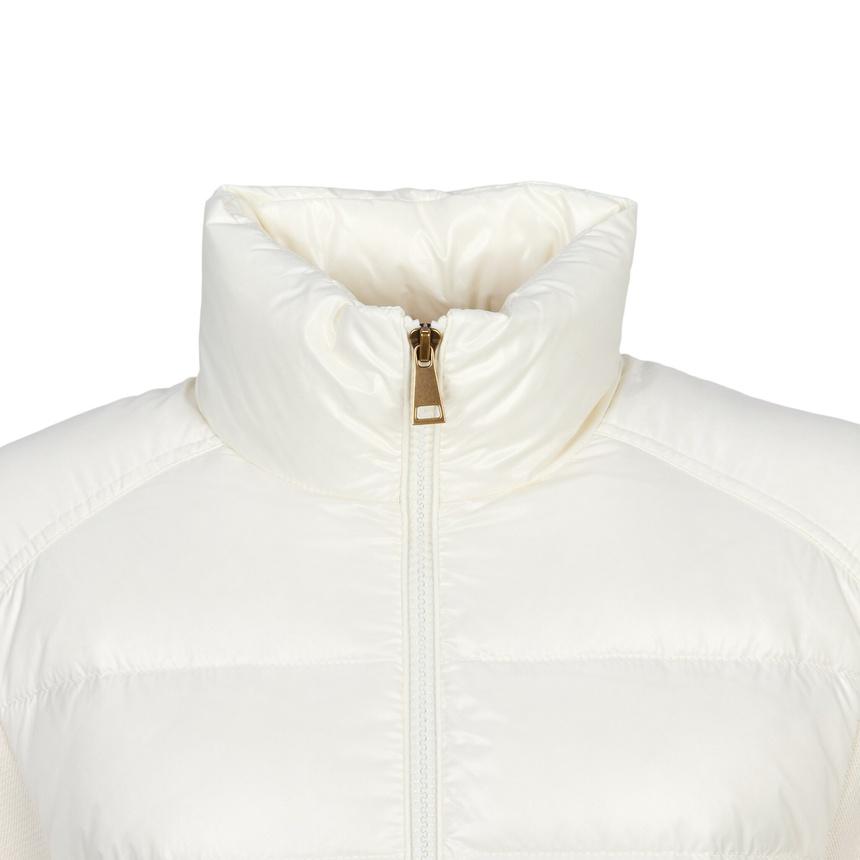 Moncler Women’s Zip-Up Sweatshirt White Cotton Cardigan