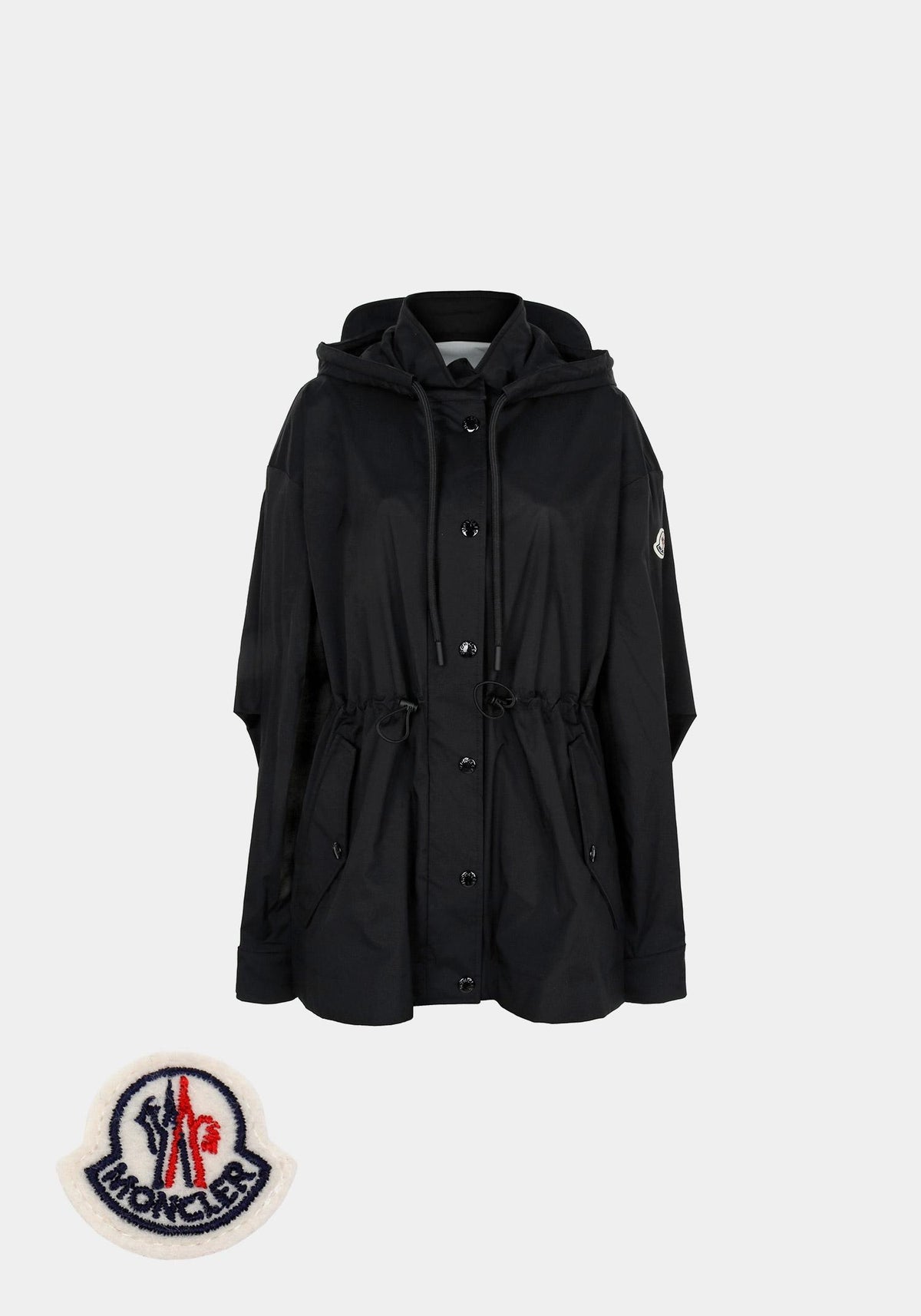 Moncler Black Valiere Windbreaker Rain Jacket 1A00078 539HW 999