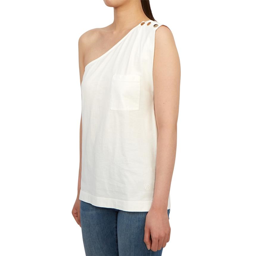Vanessa Bruno Sleeveless Shirt Women White Cotton Top