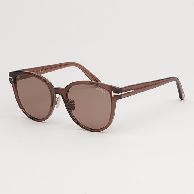 TOM FORD Round Transparent Acetate Asian Fit Sunglasses TF1137K 48E